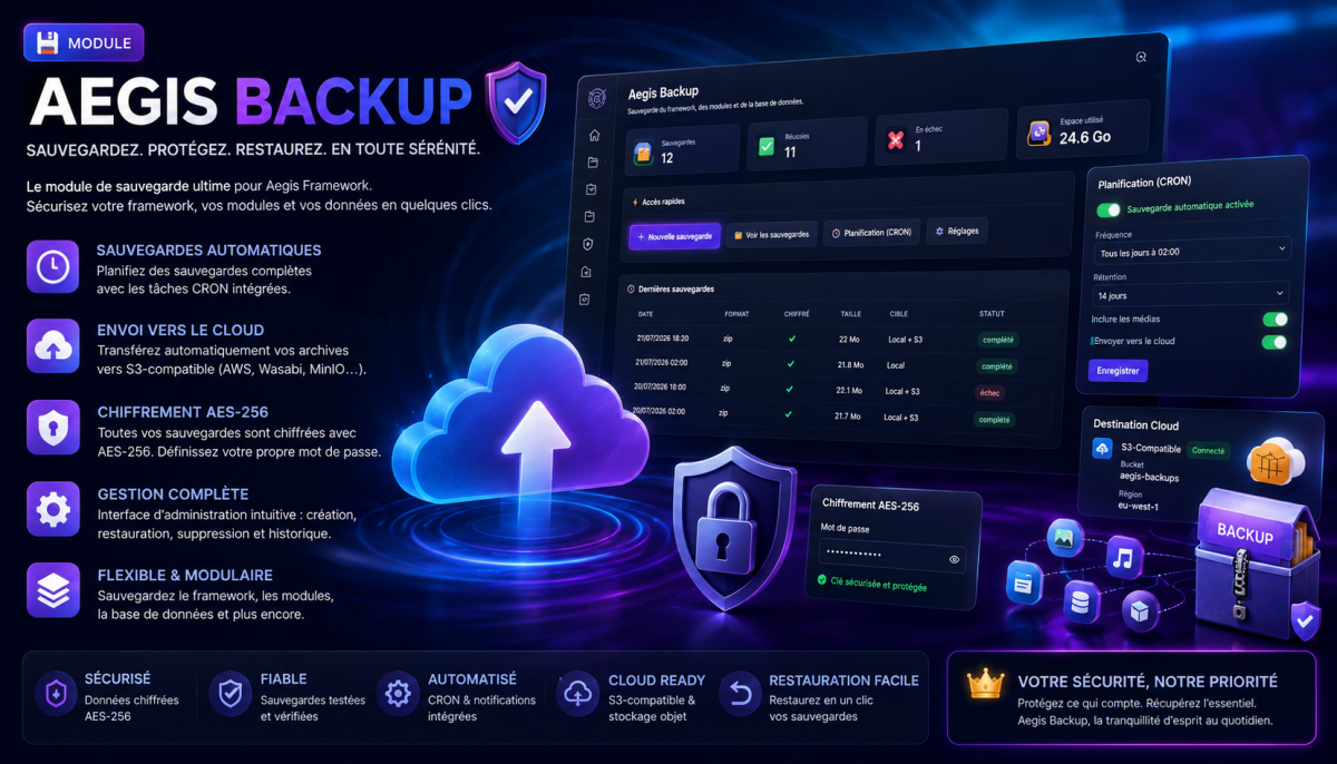 Sauvegarde - Aegis Backup